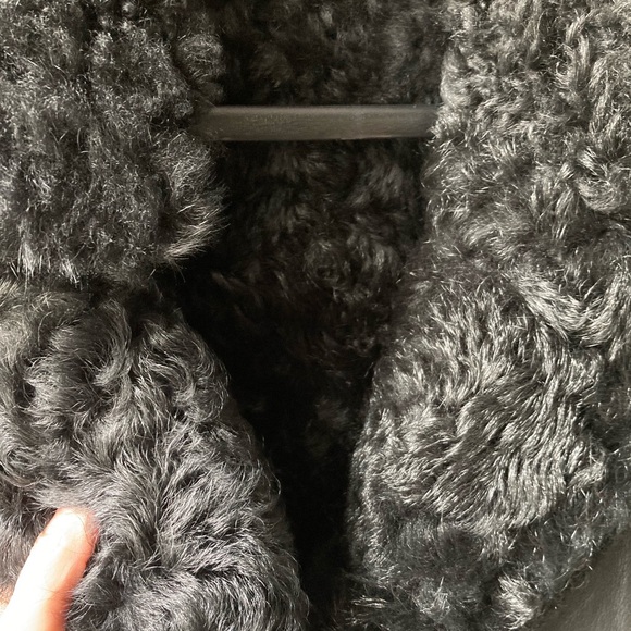 All Saints Luna Shearling Biker Jacket - Picture 5 of 15